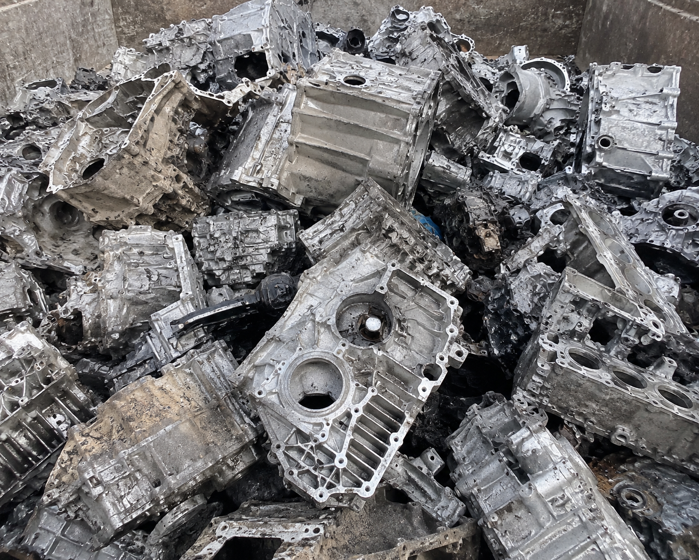 Aluminium engine block scrap